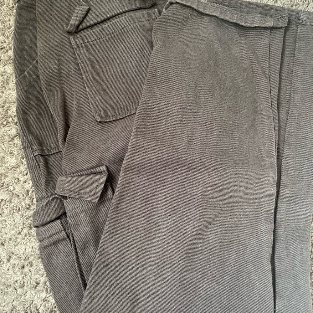 Wide Leg Gray Pants